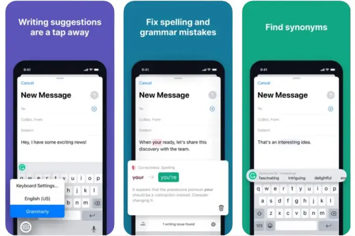 Grammarly keyboard